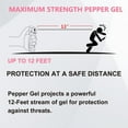 thumbnail image 5 of Personal Safety Alarm and Pepper Spray Combo for Women self Defense - Max Strength Pepper Gel & 130 dB Siren & Strobe Lights, Flip-top Safety Cap & UV Marking, Spray Canister Replaceable, 5 of 6
