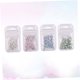thumbnail image 5 of IDEANATEGRATE 4Ud Colorful Rhinestone Para De Con De Vidrio, 5 of 5