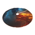 thumbnail image 2 of Balery Red And Blue Fire Dragon E Printed Christmas Tree Skirt , Merry Christmas Party Christmas Tree Decoration,Adjustable Tree Skirt-48", 2 of 8