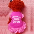 thumbnail image 4 of Chien de Compagnie Fille Polka Dot Princesse Robe Bowknot Sans Manches Tutu Robes Chiot Mariage Valentine Robe Vêtements, 4 of 9