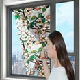 thumbnail image 3 of Colorful Floral Window Film - Decorative Rainbow Static Cling Removable Decal for Glass | Stylish Privacy Overlay with Botanical Designs, 3 of 4