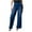 Dark Blue, variant on Qingpeng Women's Wide Leg High Waisted Stretchy Straight Leg Jeans Baggy Denim Pants