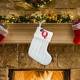 thumbnail image 2 of Xuniizn Personalized Christmas Stockings with Initials - Custom Embroidered Stocking Set, Luxury Velvet Xmas Stockings for Family, Holiday Christmas Decorations, White, New Model Q, 2 of 6