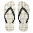 thumbnail image 2 of iauyy Unisex Printed Flip Flop Sandals - Lightweight Non-Slip Beach Shoes,Gingham Pattern, 2 of 8