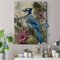thumbnail image 4 of Blue Jay Floral Canvas Print, Aesthetic Wall Art for Living Room Bedroom Office Hallway Dining Room Entryway, 4 of 8