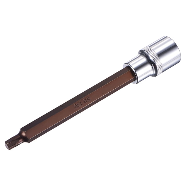 Unique Bargains 1/2' Square Drive x T40 Torx Bit Socket, S2 Steel Bits, CR-V Sockets 140mm Length (for Hand Use Only)