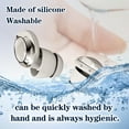 thumbnail image 3 of AuyeeSnc  Adult Noise Protecting Earplugs: Soft Silicone, 50dB Noise Reduction, 3 Modes w/ Accessories, White (1 Pair), 3 of 5