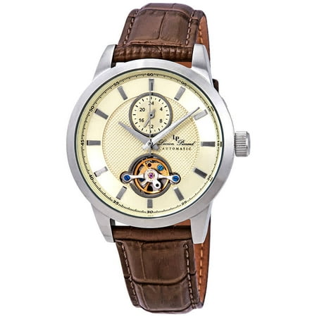 Lucien Piccard Open Heart GMT Automatic Men's Watch LP-28007A-020-BRW