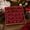 Burgundy, variant on GWAAMB 25Pcs Flocked Christmas Ball Set, Cloth Hanging Ornaments for Xmas Tree Holiday Scene Decor (B)
