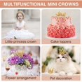 thumbnail image 5 of 10 piezas o adorno para tarta, pequeña corona de diamantes de imitación para arreglos florales, decoración de cumpleaños, bodas y fiestas, 5 of 5