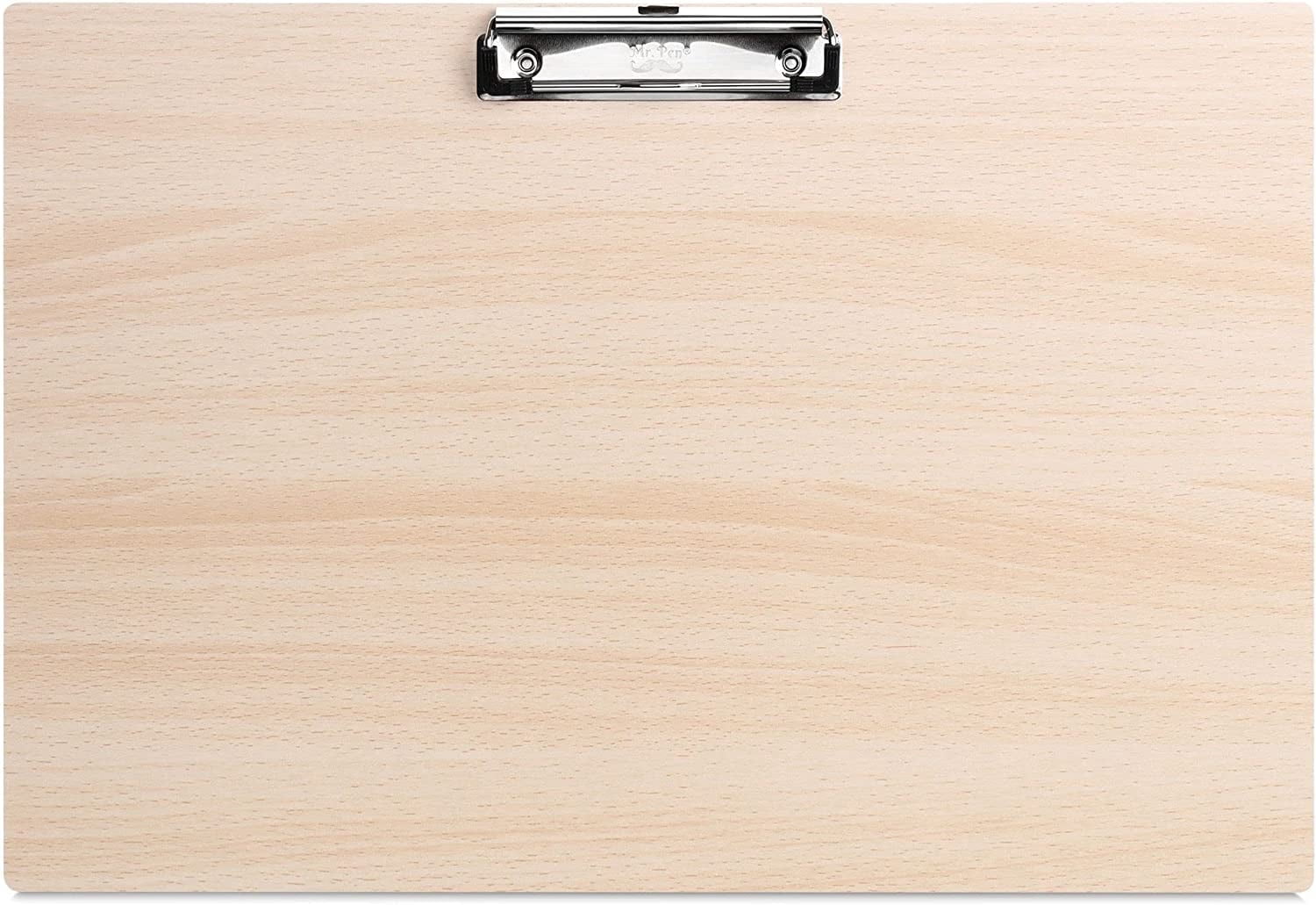 2-Pack Wood Clipboards, 11x17 Inches - Low Profile Clip For Office, School, Art Projects