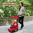 thumbnail image 5 of Costway 3-in-1 Mercedes Benz G350 Push & Pedal Ride-On Stroller, Red, 5 of 11