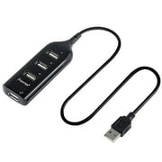 4 Port USB Hub Expander for Laptop PC Computer, External Multi 2.0 Splitter Extender for MacBook Pro 2015 & Air 2017 with Cable Cord, 1