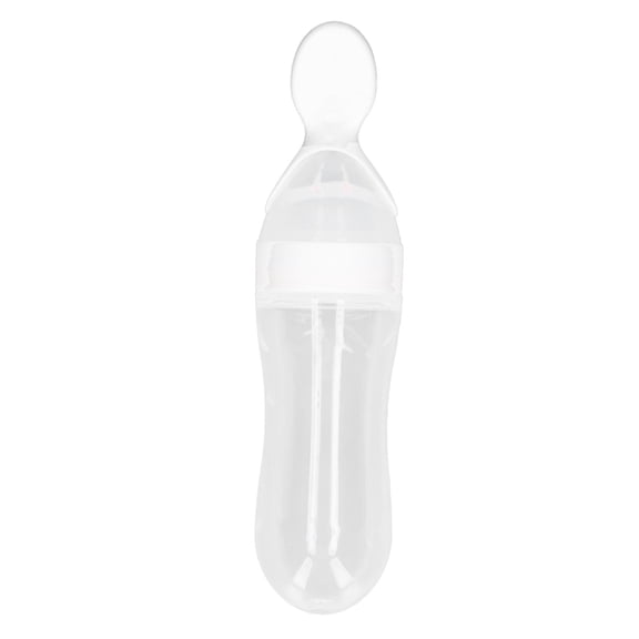 BOKYAN Baby Bottle Spoon – Lightweight Silica Gel Feeding Tool, Portable & Easy‑Squeeze Design for Baby Food & Liquids