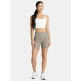 thumbnail image 3 of Avia Women's and Women's Plus Ribbed SoftSculpt Bike Shorts, Sizes XS-4X, 3 of 6