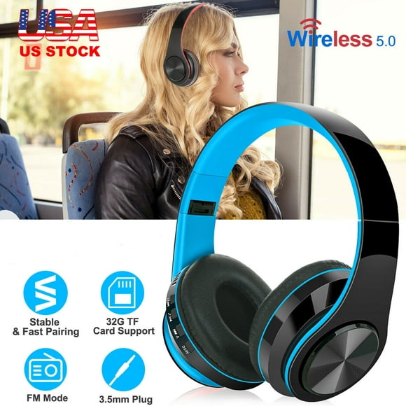 Écouteurs Intra-Auriculaires - Écouteurs Antibruit Écouteurs Bluetooth avec Microphone Écouteurs Sans Fil Basse Profonde sur l'Oreille, Co