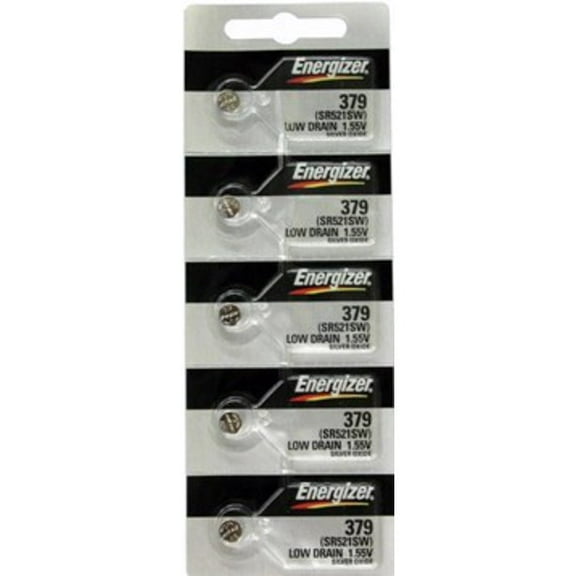Energizer 379 - SR521 Silver Oxide Button Battery 1.55V - 100 Pack
