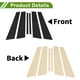 thumbnail image 3 of Moldura de Ventana de Pilar de Puerta Unique Bargains para BMW 5-Series 2018-2023 Negro Frontal Trasero Izquierdo Derecho Sticker Antirrayaduras Cubierta Exterior de Pilar 6 Piezas, 3 of 7