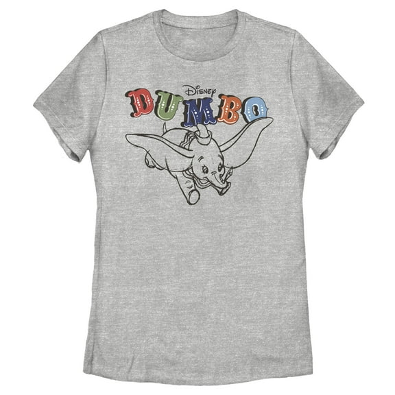 Women's Dumbo Soaring Graphic Tee Athletic Heather 2X Large