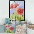thumbnail image 3 of Designart 'Blossoming Poppies At Dawn' Traditional Framed Art Print, 3 of 4