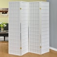 thumbnail image 2 of Roberto 4-Panel Room Divider Folding Shoji Screen White, 2 of 6