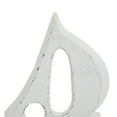 thumbnail image 6 of 11", 8", 6"H White Wood Sail Boat Sculpture with Wood Base, by DecMode (3 Count), 6 of 10