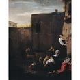 thumbnail image 3 of Thomas Wijck 15x18 Black Modern Framed Museum Art Print Titled - Italian Courtyard, 3 of 5