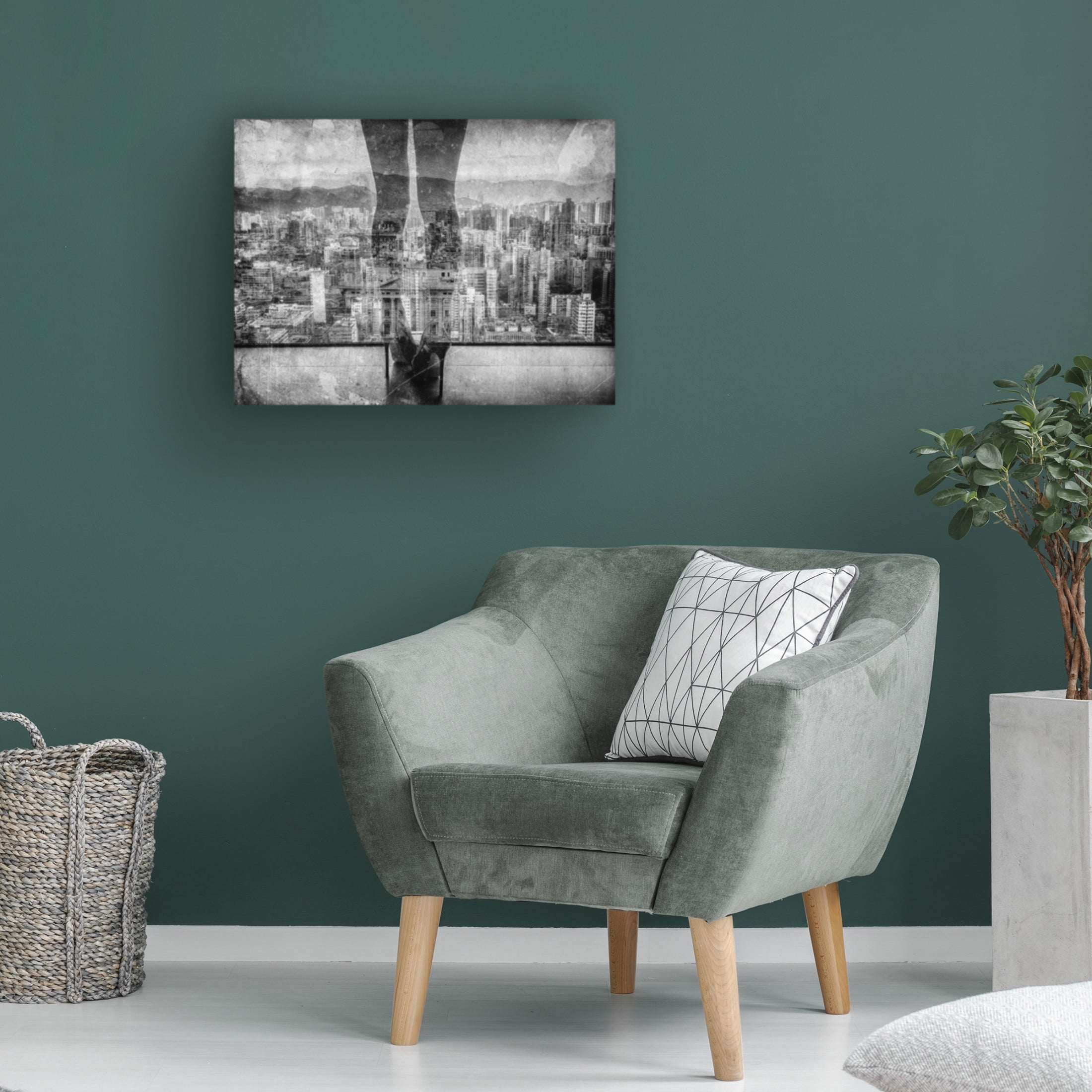 Canvas Wall Art - Erik Schottstaedt 'Hong Kong N Love Ii' Wall Art for Living Room, Bedroom, or Office Décor by Trademark Fine Art - 32 x 24 Inches