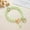 Green, variant on Sweet Crystal Daisy Flower Bracelet Women Glass Beads Elastic Rope Bracelet-_-Green