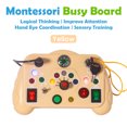 thumbnail image 1 of Juguetes de tablero ocupado Montessori para niños pequeños, regalos para bebés de más de 3 años, juguetes educativos de aprendizaje, juguetes de viaje para niños pequeños, 1 of 5