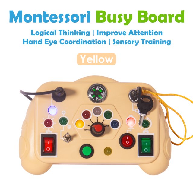 Juguetes de tablero ocupado Montessori para niños pequeños, regalos para bebés de más de 3 años, juguetes educativos de aprendizaje, juguetes de viaje para niños pequeños