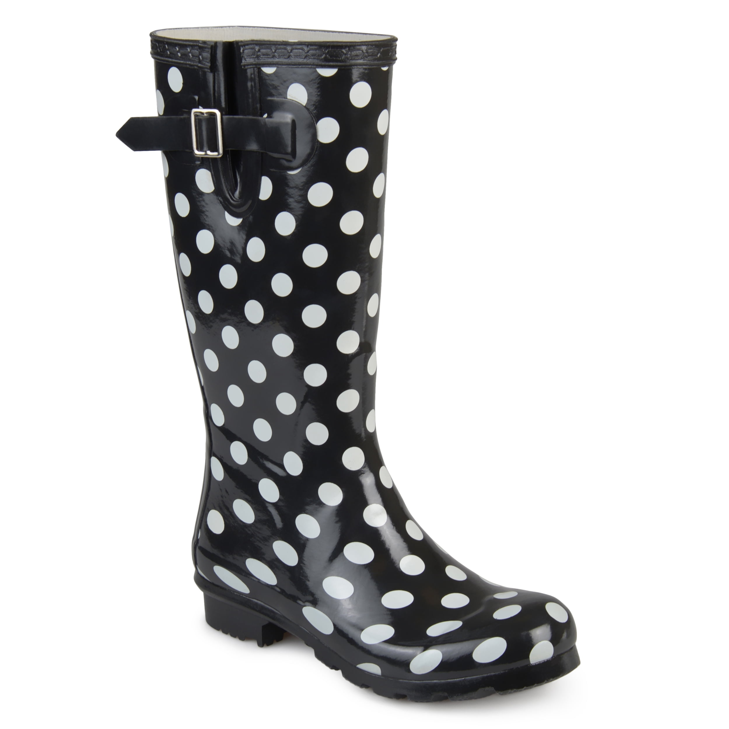 Ladies Spot On Patterned Wellington Boots 