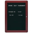 thumbnail image 1 of Aarco Products RAD3624BB 1-Door Design Enclosed Letter Board - Burgundy, 1 of 1