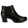 thumbnail image 2 of Medicus Womens Luna Leather Heeled Ankle Boot Shoes, Black, US 6.5, 2 of 7