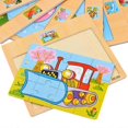 thumbnail image 3 of Wooden 12-piece jigsaw puzzle for infants and young children, educational toys, animal transportation wooden jigsaw puzzle, 3 of 4