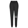 thumbnail image 5 of JGTDBPO Sweatpants For Women Baggy Lounge Pants Ankle Banded Printing Pants Elastic Tie Waist Drawstring With Pockets Long Pants Athletic Fit Jogger Workout Cinch Bottom Trousers, 5 of 5