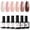 Nude Neutral, variant on modelones Gel Nail Polish Set, 6 Colors Jelly Gel Polish White Nude Pink Neutral Translucent Nail Polish Soak Off LED Lamp Cured Soapnails Manicure Salon DIY Girl Women Gift