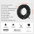 thumbnail image 2 of KFFKFF Sewer Line Auger 45 FT x 7/8 Inch, Efficient Sectional Cable for Drain Cleaning with Six Blades, Suitable for 0.8"-5.9" Pipes, Ideal for Sink, Floor, and Toilet Blockages, 2 of 9