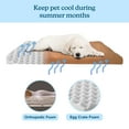 thumbnail image 3 of PETMAKER 44x35 Egg Crate-Style Foam Dog Bed with Removable Cover, Clay, 3 of 6