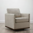 thumbnail image 3 of CHITA Swivel Accent Chairs for Living Room, Comfortable Arm Chairs for Bedroom,Fabric in Beige Gray, 3 of 11