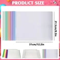 thumbnail image 3 of 10 Pcs Horizontal Clips Transparent Thickened File Folder, File Folder, File Organizer, Paper Organizer for Documents and Resumes, 3 of 5