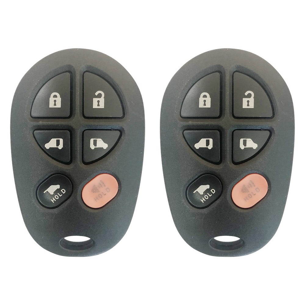 GQ43VT20T 6-Btn Key Fob Keyless Entry Remote fits 2004-2016 Toyota Sienna 