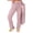 r-154Pink1, variant on Nafuu Females Thermal Underwear Pants Casual Sweat Elastic High Waist Solid Color Full Length Winter Soft Home Thermal Wear