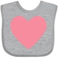 thumbnail image 3 of Inktastic Pink Valentine's Day Heart Boys or Girls Baby Bib, 3 of 4