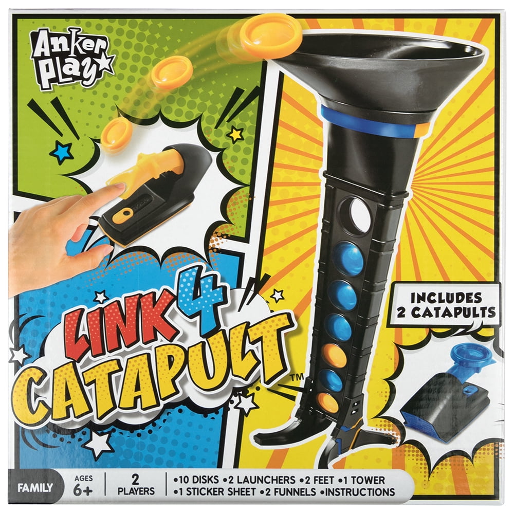 JAM Kids Board Game Playsets, Link 4 Catapult, Connect Four To Win