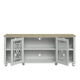 thumbnail image 5 of FESTIVO Vintage TV Stand with Carved Doors for Large Size TV 70"W x 30"H x 15.5"D - Grayish-white, 5 of 6