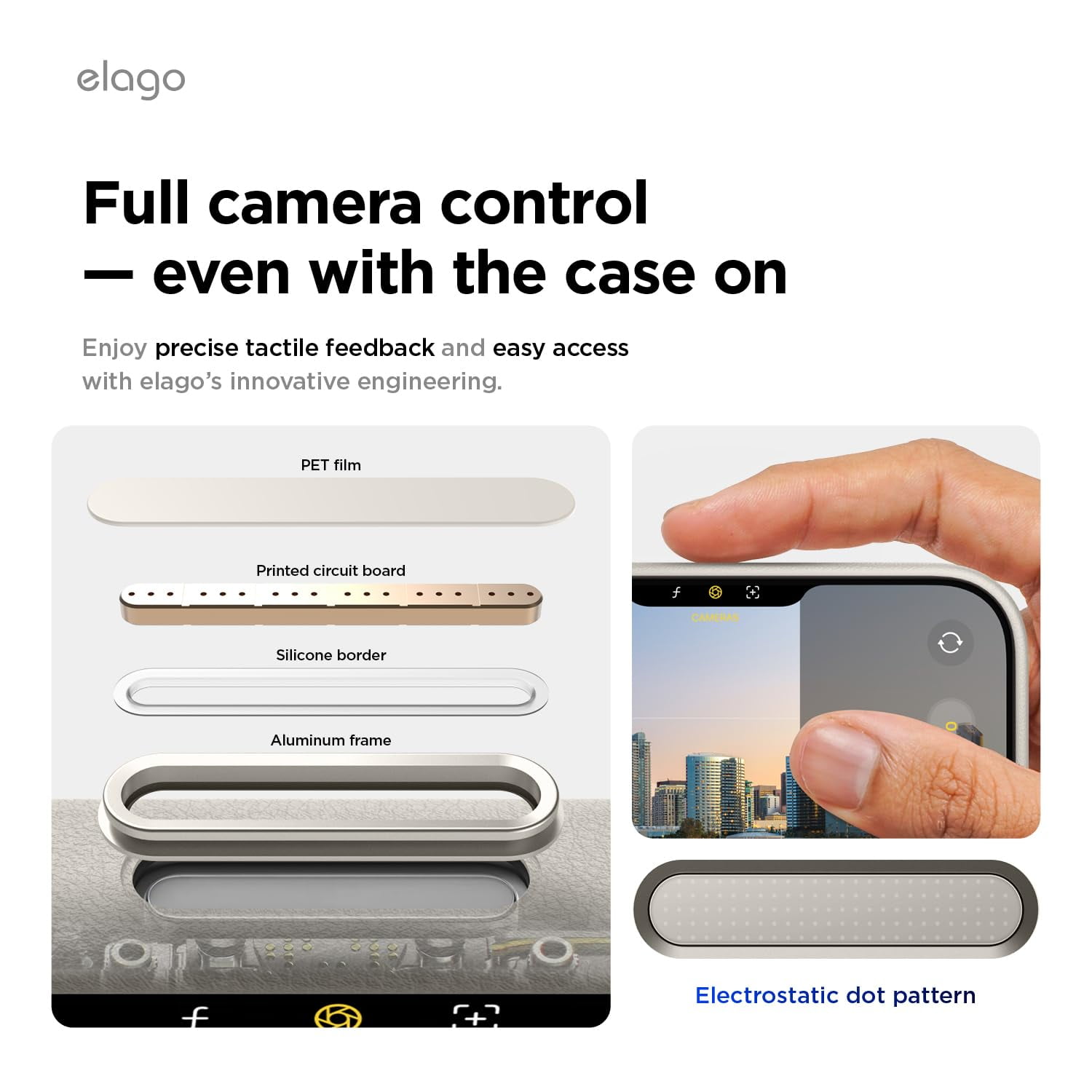 elago Magnetic Leather Case Compatible with iPhone 17 Pro Max Case, All MagSafe Accessories, 6.9 inch - Built-in Magnets, Durable Vegan Leather, Shockproof, Water-Resistant [Light Grey]
