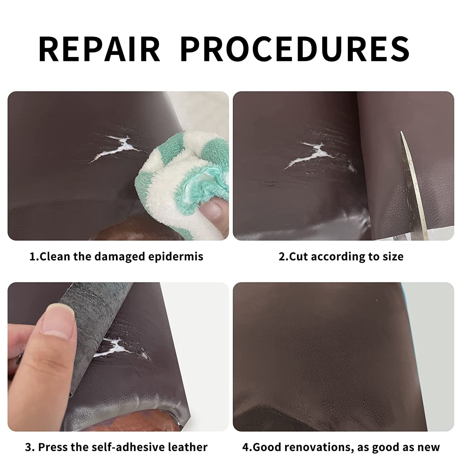 Leather Repair Patch, 16X79 inch Self Adhesive Leather Repair Large Leather Repair Tape