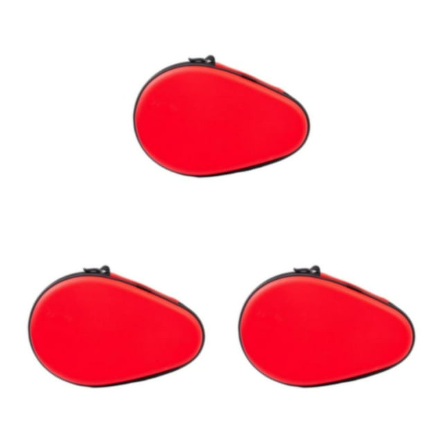 Wweixi Versatile Table Tennis Racket Case Resilient and Long-lasting for Outdoor Practice Red 18 x 28 x 7.5cm 3Set