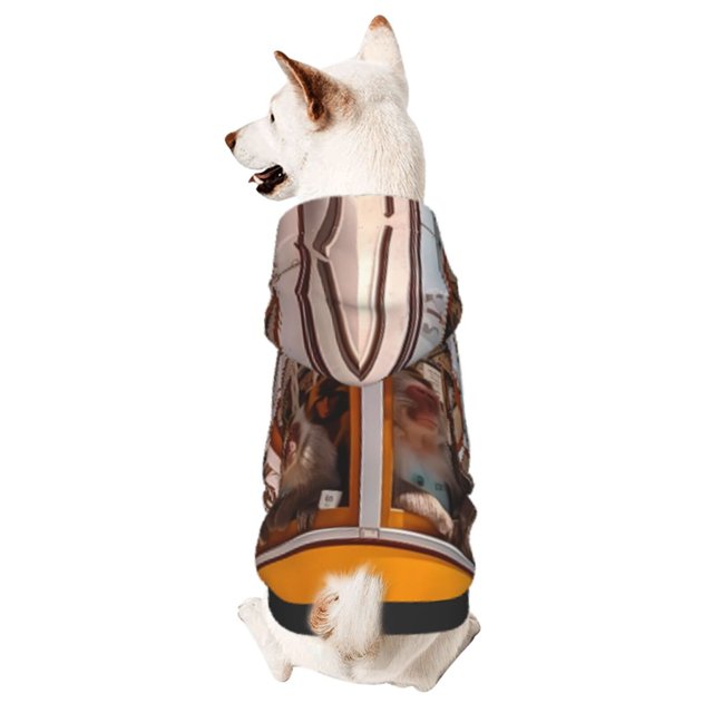 Balery Modern Urban Monkey Sudadera con Capucha para Perros Pequeños – Ropa para Mascotas, Disfraz para Perros y Gatos, Ideal para Fiestas y Cosplay-Medium